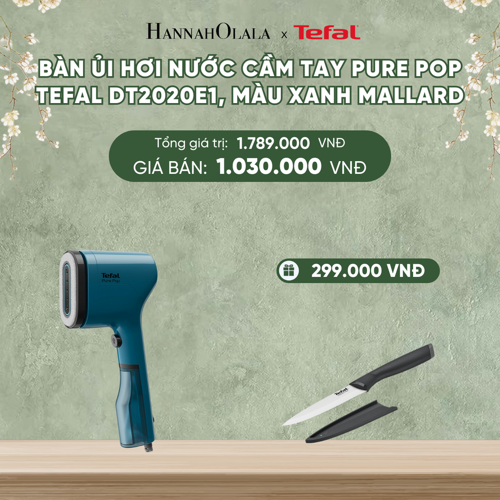  DEAL 4: BÀN ỦI HƠI NƯỚC CẦM TAY PURE POP TEFAL DT2020E1 