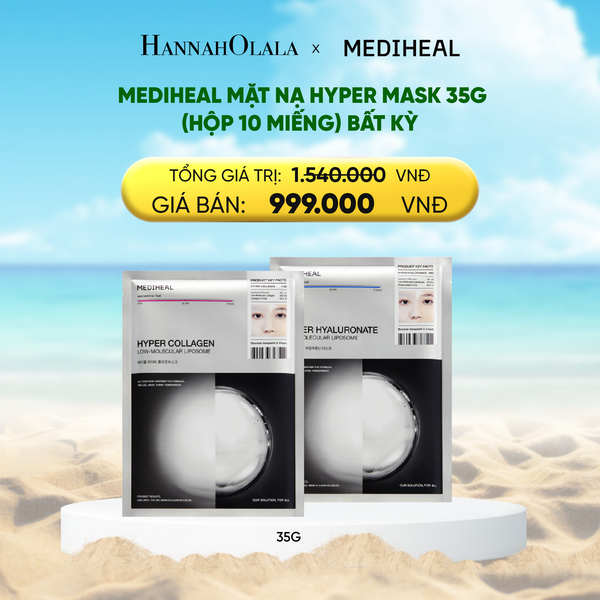  A1969_DEAL 7 : MEDIHEAL MẶT NẠ HYPER MASK 35G (HỘP 10 MIẾNG) BẤT KỲ 