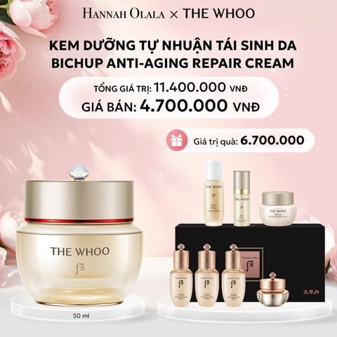  E808: DEAL 7: KEM DƯỠNG TỰ NHUẬN TÁI SINH DA THE WHOO BICHUP ANTI-AGING REPAIR CREAM 50ML - [GIAO HÀNG TỪ 03/10] 