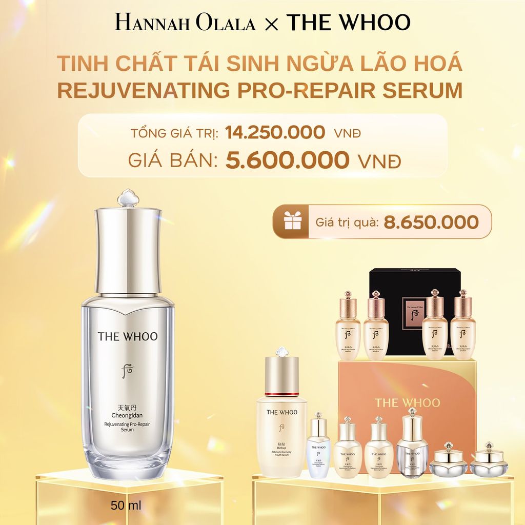  C652_DEAL 7: TINH CHẤT TÁI SINH THE WHOO CHEONGIDAN REJUVENATING PRO-REPAIR SERUM 50ML 