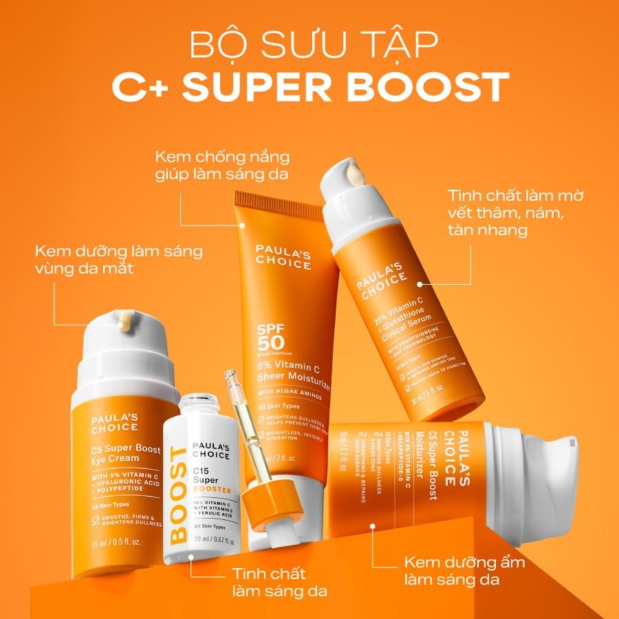  DEAL 6: TINH CHẤT LÀM SÁNG DA VÀ MỜ NÁM CHUYÊN SÂU VỚI 25% VITAMIN C + GLUTATHIONE CLINICAL SERUM 30ML 