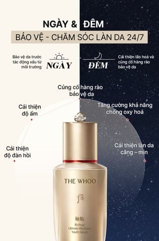  E242_DEAL 2: [PRE-ORDER] HANNAH EXCLUSIVE - BỘ TINH CHẤT TỰ SINH NGĂN NGỪA LÃO HÓA THẾ HỆ THỨ 4 THE WHOO BICHUP ULTIMATE RECOVERY YOUTH SERUM 50ML + 20ML (GIAO HÀNG SAU NGÀY 05/09) 