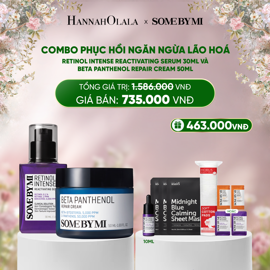  DEAL 7 : COMBO PHỤC HỒI - NGĂN NGỪA LÃO HOÁ (SERUM RETINOL + KEM DƯỠNG) 