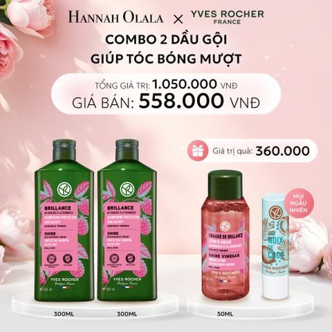  E753: DEAL 7: COMBO 2 DẦU GỘI GIÚP TÓC BÓNG MƯỢT TẶNG MINI GIẤM XẢ + SON DƯỠNG MÙI NGẪU NHIÊN 