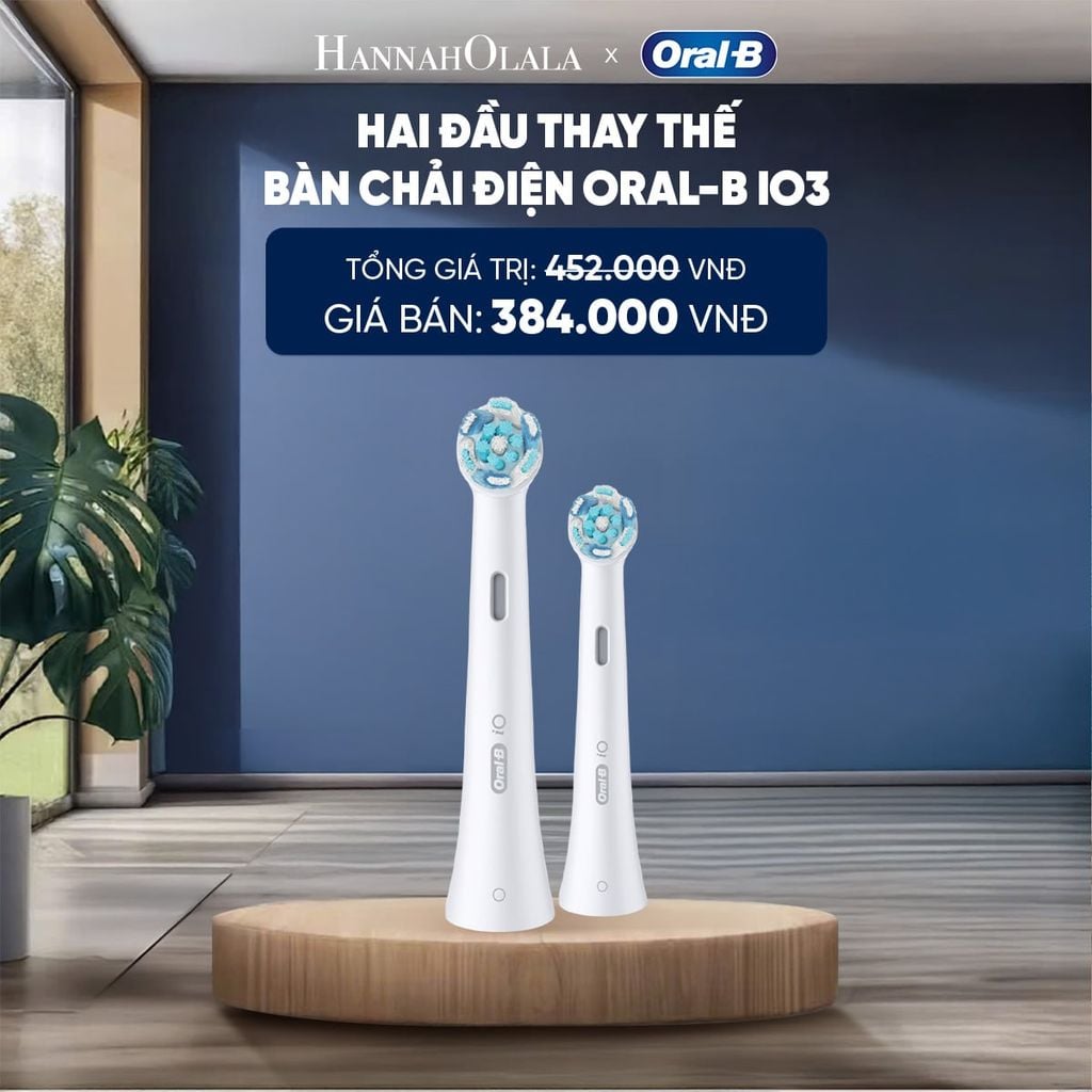  ĐẦU THAY THẾ BÀN CHẢI ĐIỆN ORAL-B IO3 (IO3 REFILL) 