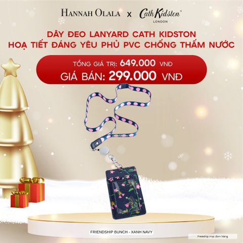  A460_DEAL 7: DÂY ĐEO CATH KIDSTON - ĐEO THẺ HỌC SINH/SINH VIÊN HOẠ TIẾT ĐÁNG YÊU PHỦ PVC CHỐNG THẤM NƯỚC 