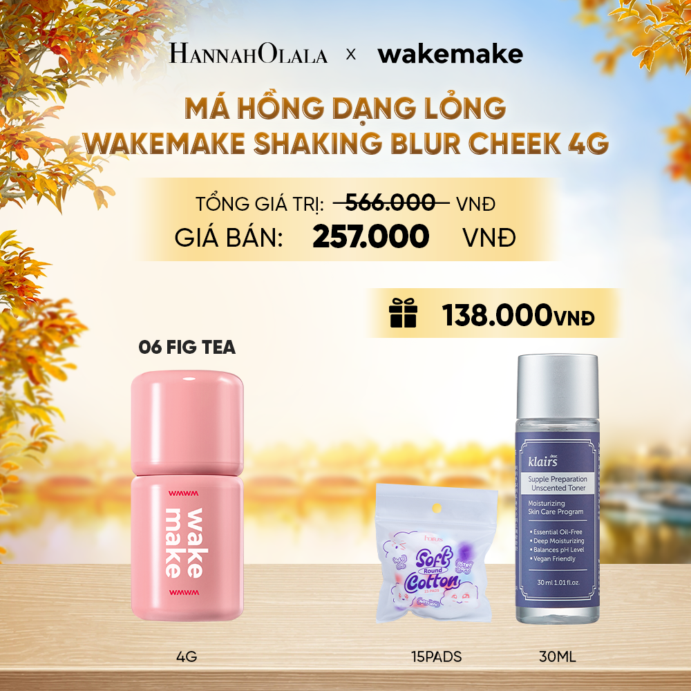  MÁ HỒNG DẠNG LỎNG WAKEMAKE SHAKING BLUR CHEEK 4G - E559 