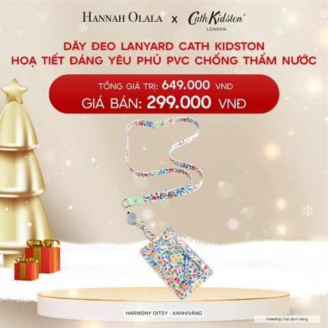  A460_DEAL 7: DÂY ĐEO CATH KIDSTON - ĐEO THẺ HỌC SINH/SINH VIÊN HOẠ TIẾT ĐÁNG YÊU PHỦ PVC CHỐNG THẤM NƯỚC 