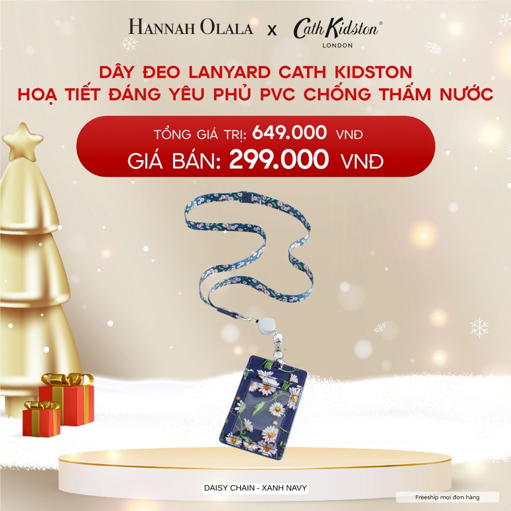  A460_DEAL 7: DÂY ĐEO CATH KIDSTON - ĐEO THẺ HỌC SINH/SINH VIÊN HOẠ TIẾT ĐÁNG YÊU PHỦ PVC CHỐNG THẤM NƯỚC 