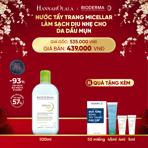  DEAL 7: NƯỚC TẨY TRANG MICELLAR LÀM SẠCH CHO DA DẦU, MỤN 