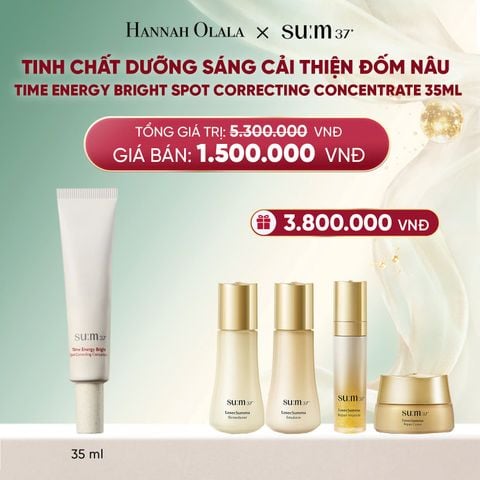  DEAL 34: TINH CHẤT DƯỠNG SÁNG CẢI THIỆN ĐỐM NÂU SU:M37 TIME ENERGY BRIGHT SPOT CORRECTING CONCENTRATE 35ML 