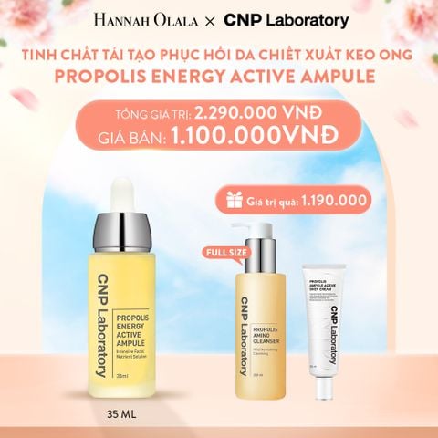  A199_DEAL40: TINH CHẤT TÁI TẠO PHỤC HỒI DA CHIẾT XUẤT KEO ONG CNP PROPOLIS ENERGY ACTIVE AMPULE 35ML 