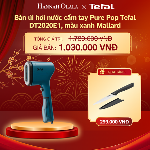  DEAL 4: BÀN ỦI HƠI NƯỚC CẦM TAY PURE POP TEFAL DT2020E1 