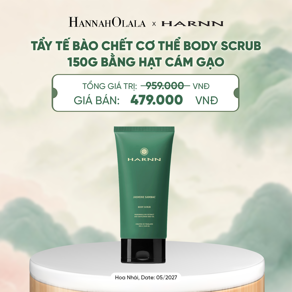  TẨY TẾ BÀO CHẾT CƠ THỂ BODY SCRUB 150G BẰNG HẠT CÁM GẠO HƯƠNG TINH DẦU THIÊN NHIÊN - A4059 