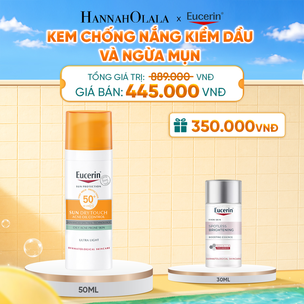  KEM CHỐNG NẮNG KIỀM DẦU & NGỪA MỤN EUCERIN SUN DRY TOUCH SPF50+ 50ML 