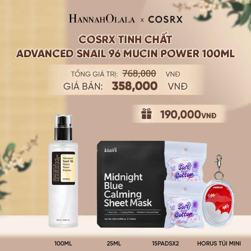  COSRX TINH CHẤT ADVANCED SNAIL 96 MUCIN POWER ESSENCE 100ML - A1650 