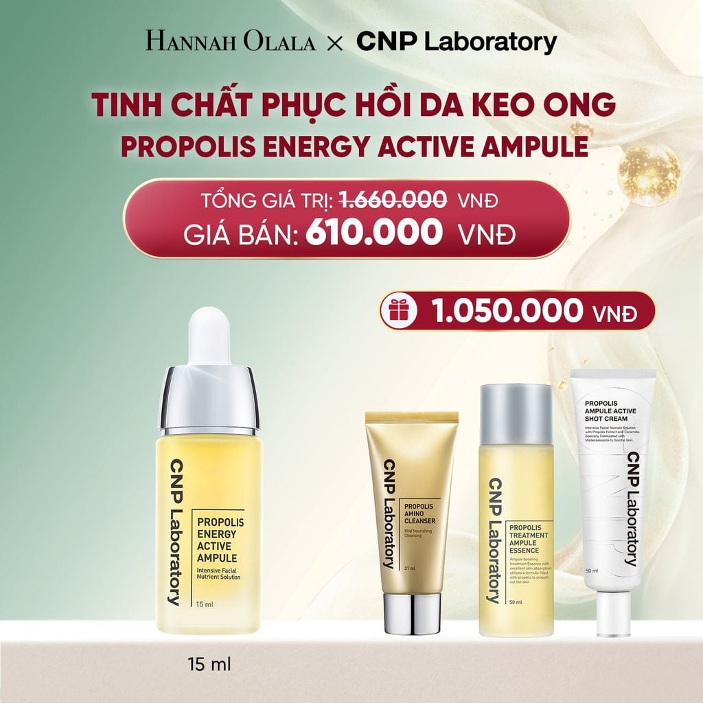  DEAL 57: TINH CHẤT PHỤC HỒI DA KEO ONG CNP PROPOLIS ENERGY ACTIVE AMPULE 15ML 