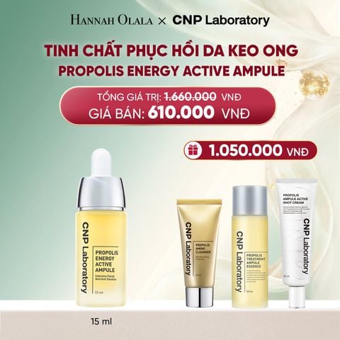  DEAL 57: TINH CHẤT PHỤC HỒI DA KEO ONG CNP PROPOLIS ENERGY ACTIVE AMPULE 15ML 