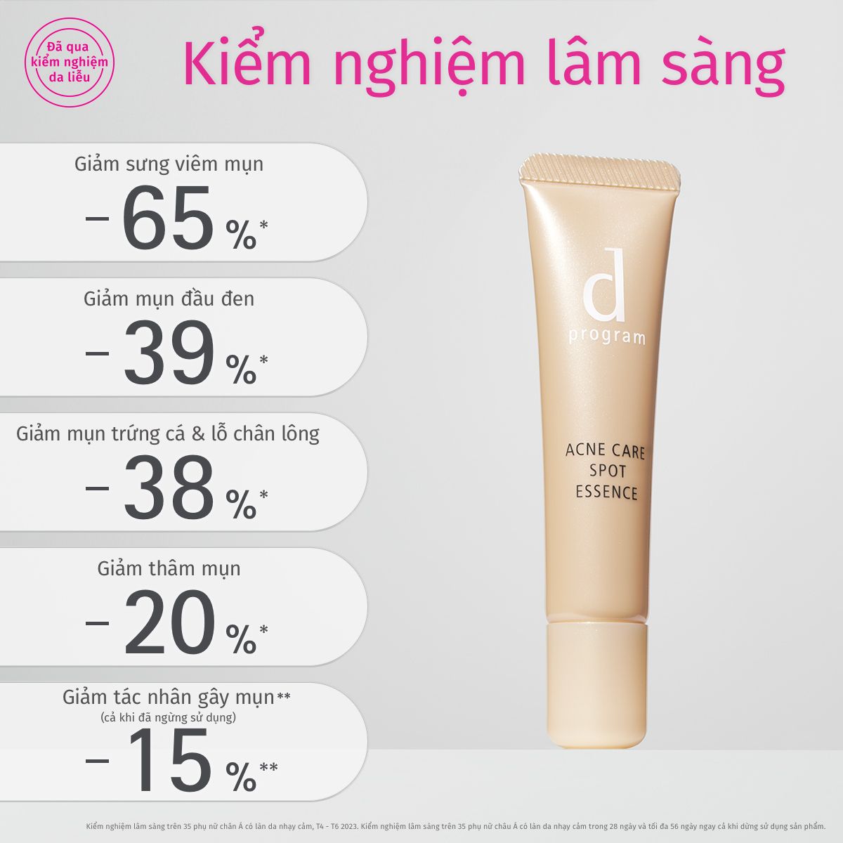 A31_DEAL 13: COMBO KEM DƯỠNG ẨM VÀ PHỤC HỒI DA & KEM TRỊ MỤN D PROGRAM SKIN REPAIR CREAM 45G + ACNE CARE ESSENCE 15G 