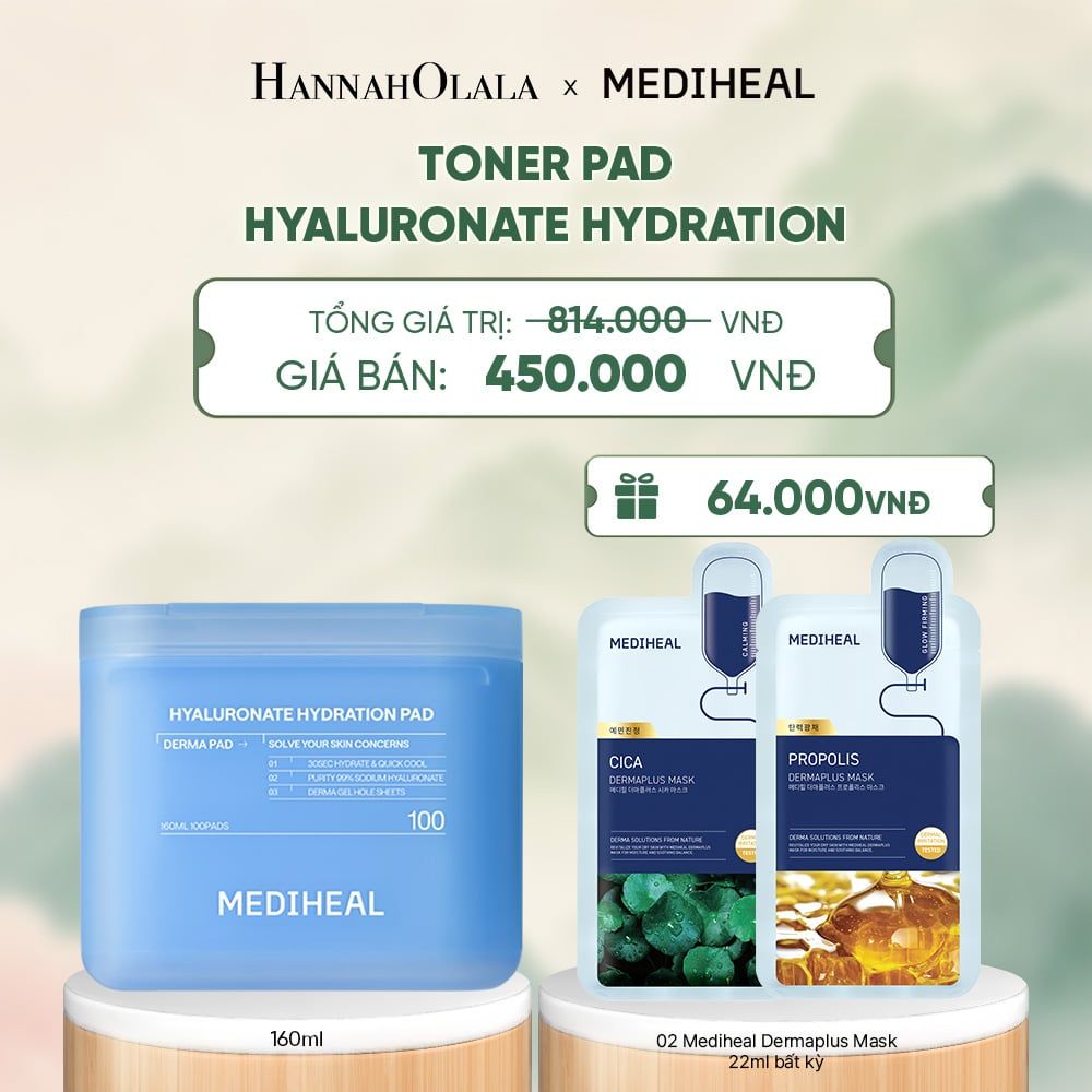  MEDIHEAL BỘ SẢN PHẨM TONER PAD 170ML - A1462 