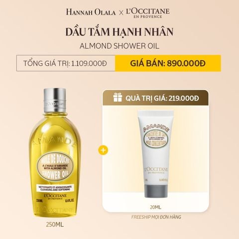  DEAL 7A: DẦU TẮM HẠNH NHÂN ALMOND SHOWER OIL 250ML 