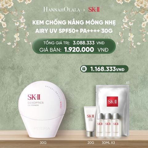  DEAL 11: [PRE-ORDER] KEM CHỐNG NẮNG MỎNG NHẸ AIRY UV 30G (GIAO HÀNG TỪ NGÀY 07/02) 