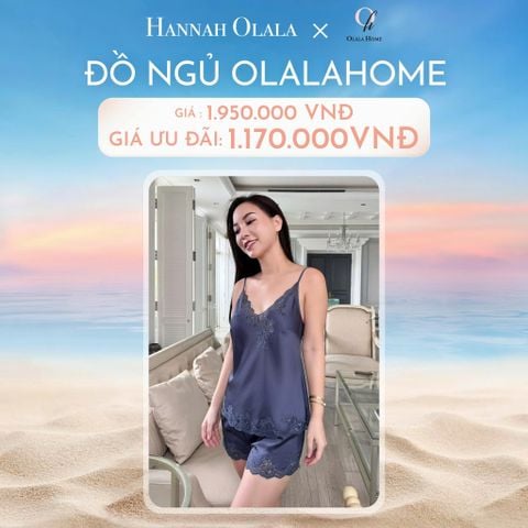  DEAL 5: ĐỒ NGỦ NGẮN LỤA - MÀU XANH ĐEN 