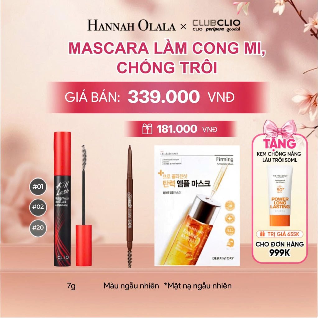  MASCARA LÀM CONG MI, CHỐNG TRÔI - A11 