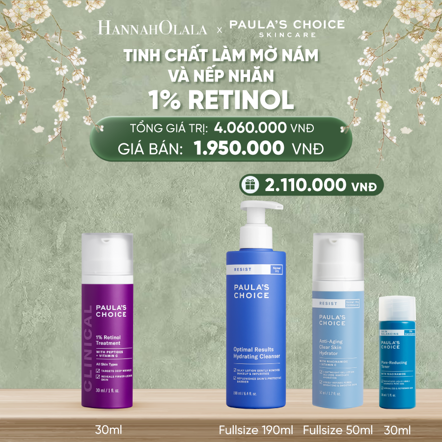  DEAL 13: TINH CHẤT LÀM MỜ NÁM VÀ NẾP NHĂN CLINICAL 1% RETINOL TREATMENT - HSD 1/10/2026 