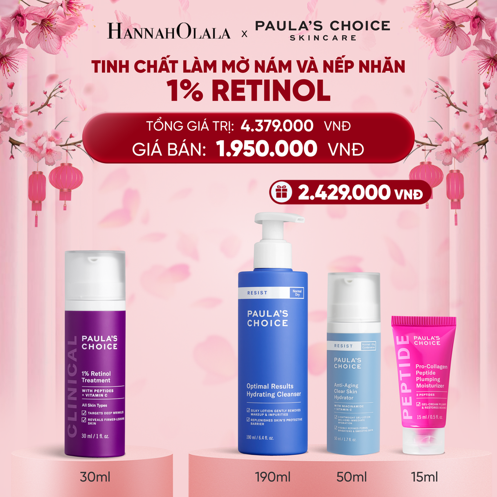  DEAL 13: TINH CHẤT LÀM MỜ NÁM VÀ NẾP NHĂN CLINICAL 1% RETINOL TREATMENT - HSD 1/10/2026 