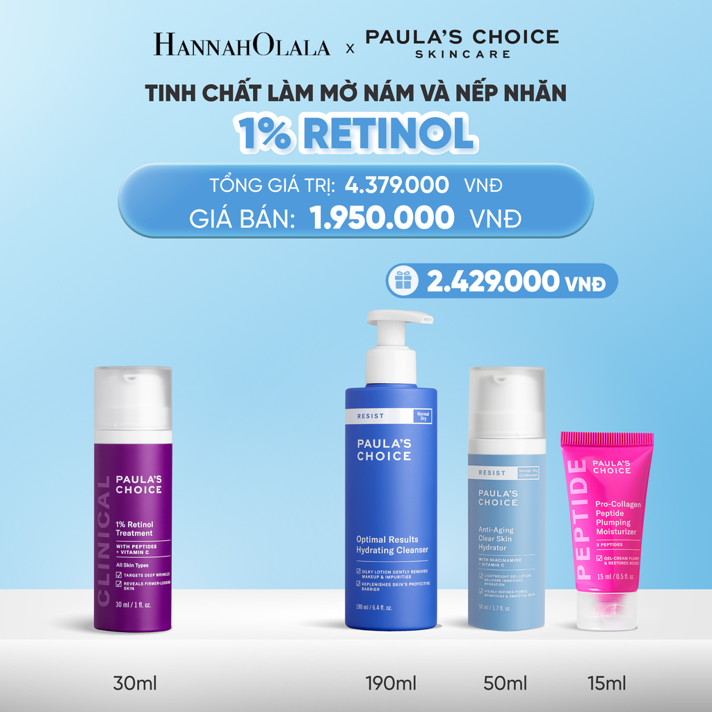  DEAL 13: TINH CHẤT LÀM MỜ NÁM VÀ NẾP NHĂN CLINICAL 1% RETINOL TREATMENT - HSD 1/10/2026 