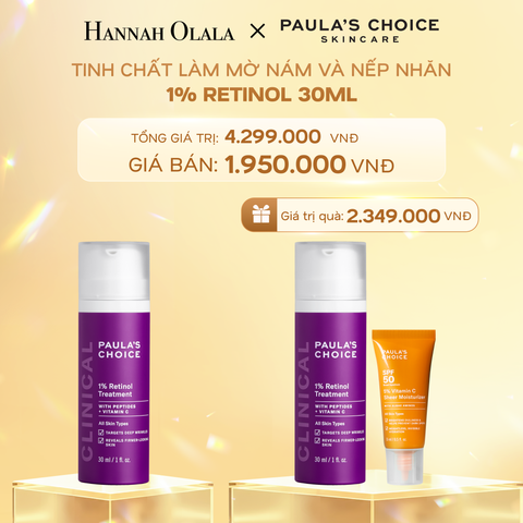  DEAL 12: TINH CHẤT LÀM MỜ NÁM VÀ NẾP NHĂN CLINICAL 1% RETINOL TREATMENT - HSD 1/10/2026 