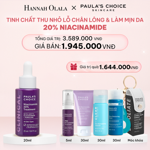  DEAL 12: TINH CHẤT SE KHÍT LỖ CHÂN LÔNG VÀ LÀM MỜ THÂM MỤN NIACINAMIDE 20% 20ML 