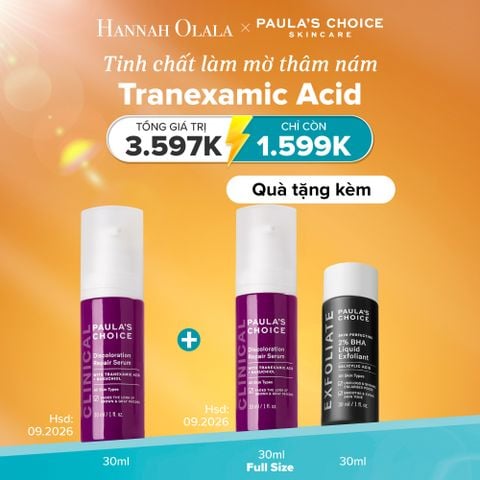  E2: [MUA 1 TẶNG 1] DEAL 9: TINH CHẤT LÀM MỜ THÂM NÁM CLINICAL DISCOLORATION REPAIR SERUM 30ML 