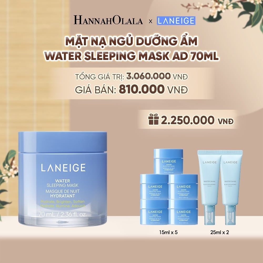  [PHIÊN BẢN CẢI TIẾN] MẶT NẠ NGỦ DƯỠNG ẨM LANEIGE WATER SLEEPING MASK AD 70ML - A566 