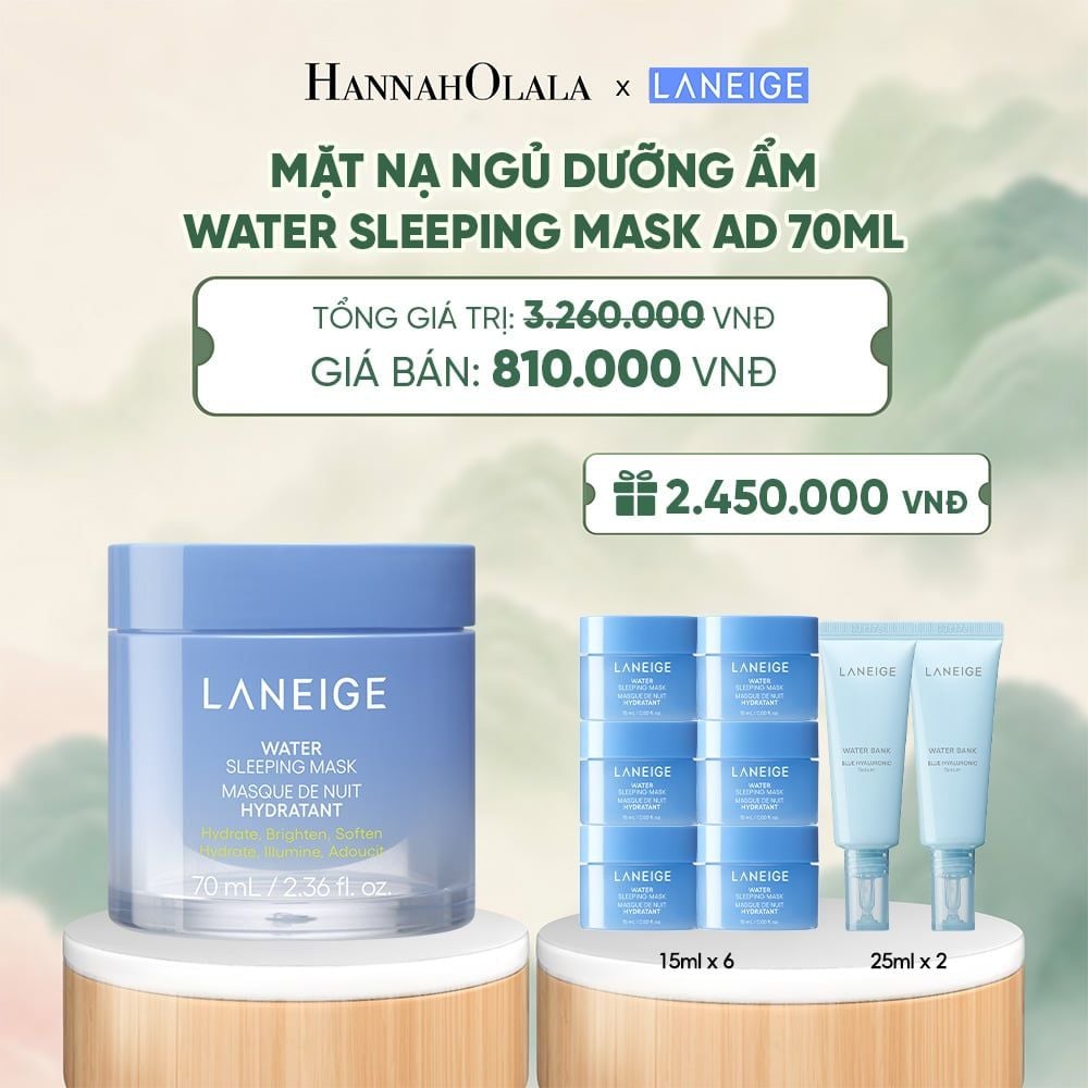  [PHIÊN BẢN CẢI TIẾN] MẶT NẠ NGỦ DƯỠNG ẨM LANEIGE WATER SLEEPING MASK AD 70ML - A1650 