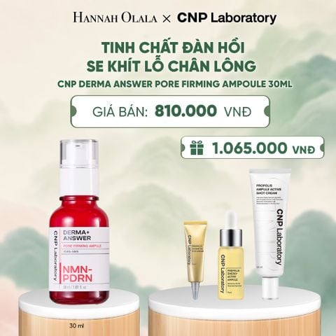  MỚI RA MẮT - TINH CHẤT ĐÀN HỒI SE KHÍT LỖ CHÂN LÔNG CNP DERMA ANSWER PORE FIRMING AMPOULE 30ML - A837 