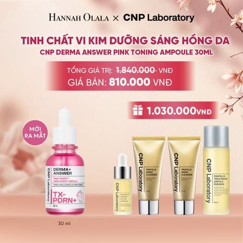  MỚI RA MẮT - TINH CHẤT ĐÀN HỒI SE KHÍT LỖ CHÂN LÔNG CNP DERMA ANSWER PORE FIRMING AMPOULE 30ML - A253 