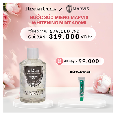  E656: DEAL 1: NƯỚC SÚC MIỆNG MARVIS MOUTHWASH 400ML 