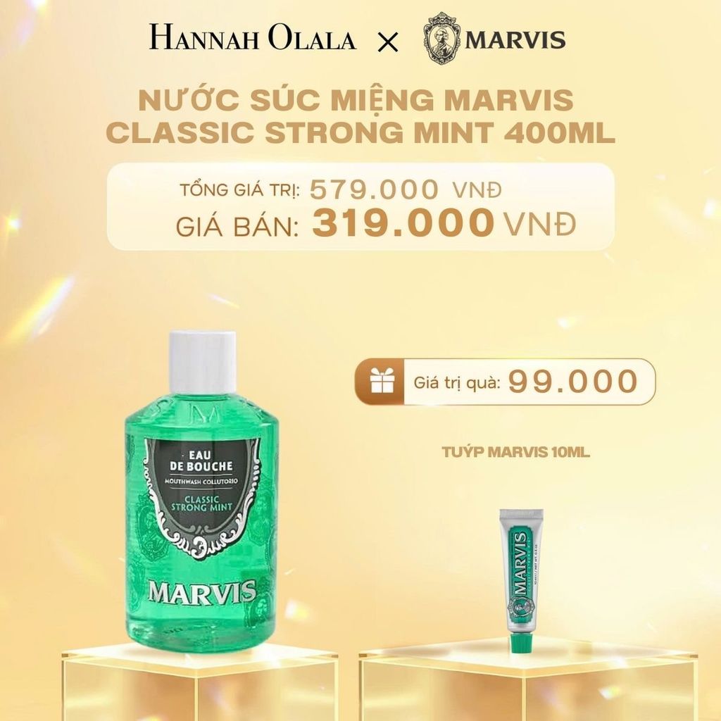  C218_DEAL 1: NƯỚC SÚC MIỆNG MARVIS MOUTHWASH 400ML 