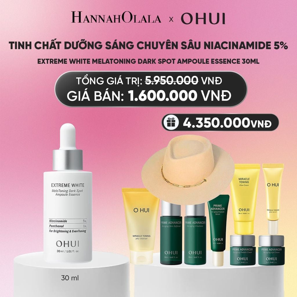  TINH CHẤT DƯỠNG SÁNG CHUYÊN SÂU NIACINAMIDE 5% EXTREME WHITE MELATONING DARK SPOT AMPOULE ESSENCE 30ML_A853 
