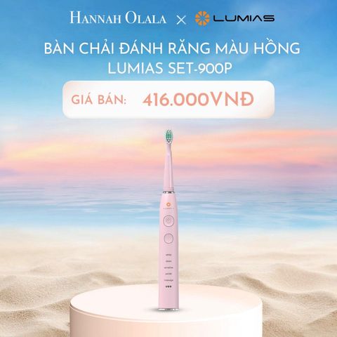  C596_DEAL 19: BÀN CHẢI ĐÁNH RĂNG MÀU HỒNG LUMIAS SET-900P 