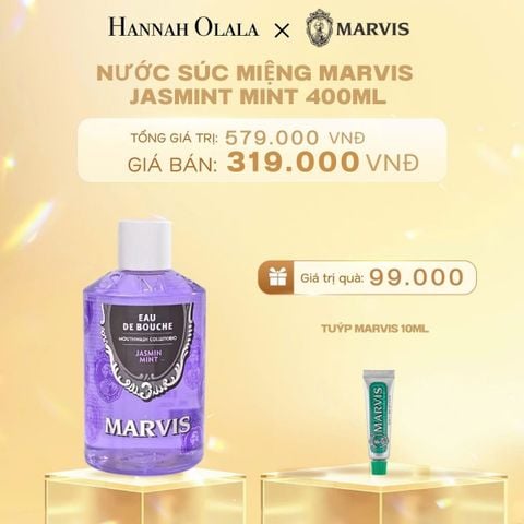  C218_DEAL 1: NƯỚC SÚC MIỆNG MARVIS MOUTHWASH 400ML 
