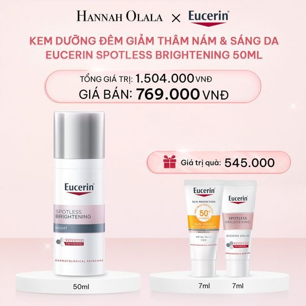  DEAL 02: KEM DƯỠNG ĐÊM GIẢM THÂM NÁM & SÁNG DA EUCERIN SPOTLESS BRIGHTENING 50ML 