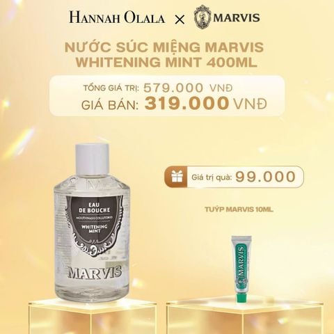  C218_DEAL 1: NƯỚC SÚC MIỆNG MARVIS MOUTHWASH 400ML 