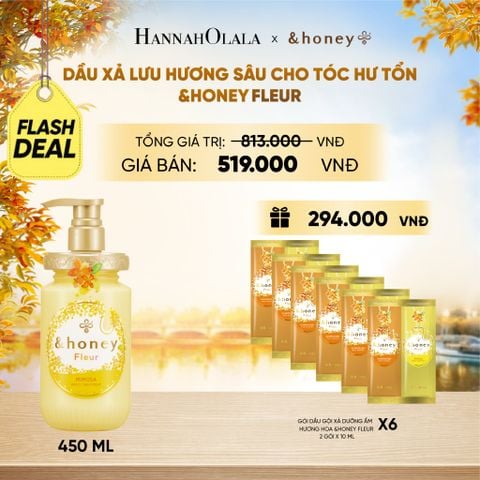  DẦU XẢ LƯU HƯƠNG SÂU CHO TÓC HƯ TỔN &HONEY FLEUR (DATE 11/2027) - E1801 