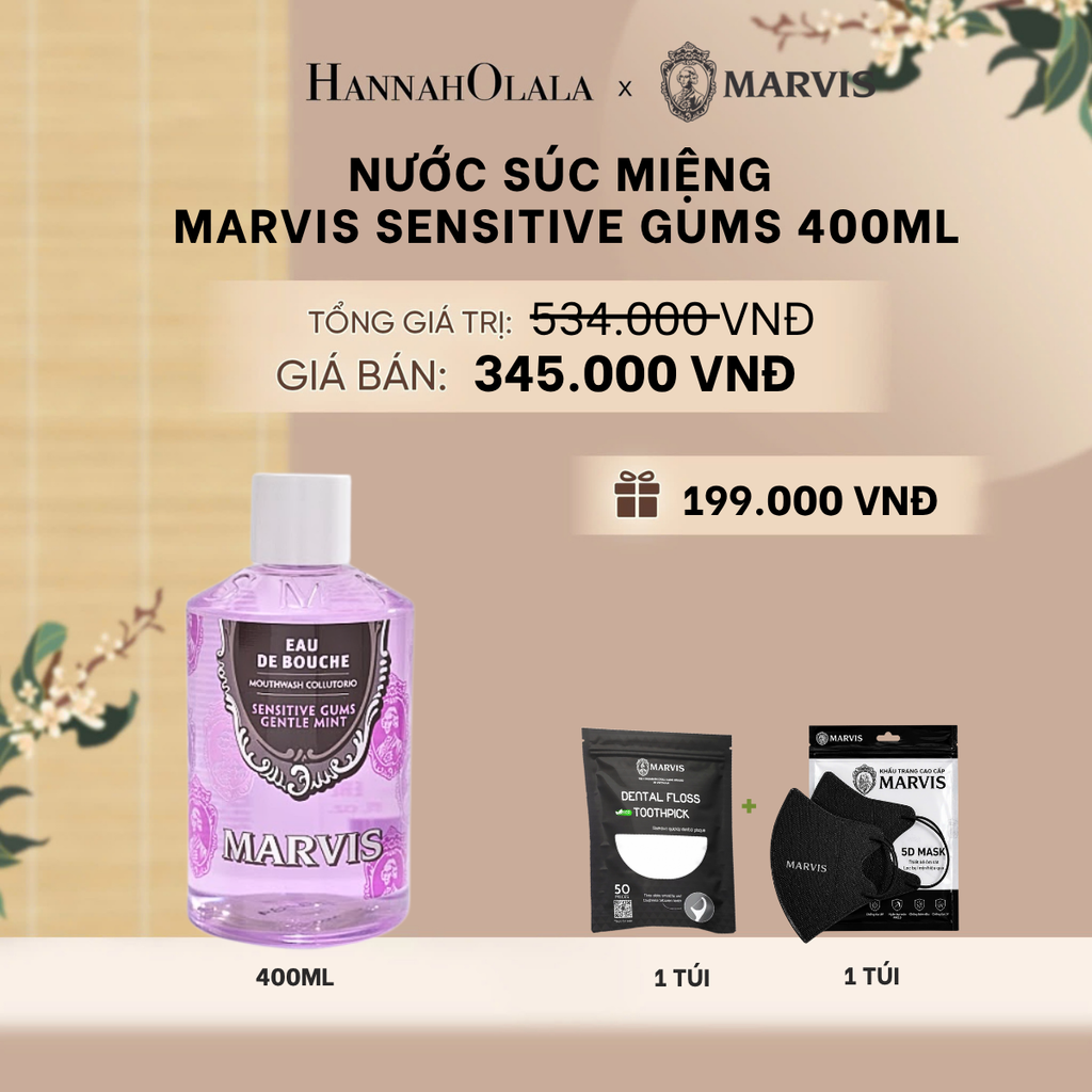  NƯỚC SÚC MIỆNG MARVIS MOUTHWASH 400ML - A1710 