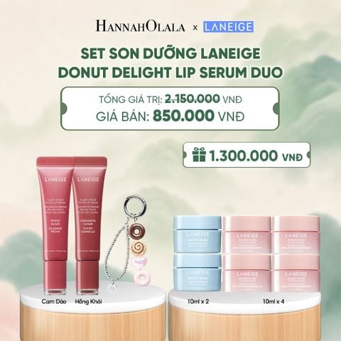  SET - LANEIGE DONUT DELIGHT LIP SERUM DUO - A1655 