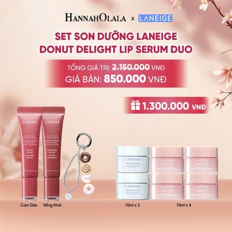  SET - LANEIGE DONUT DELIGHT LIP SERUM DUO - A1272 
