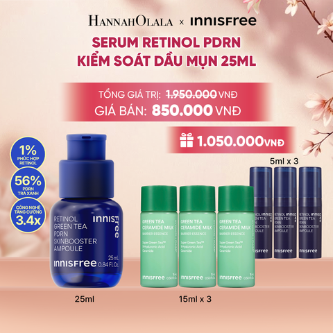  SERUM RETINOL PDRN TẾ BÀO GỐC TRÀ XANH CHO DA CĂNG BÓNG ĐÀN HỒI 25ML - A1389 